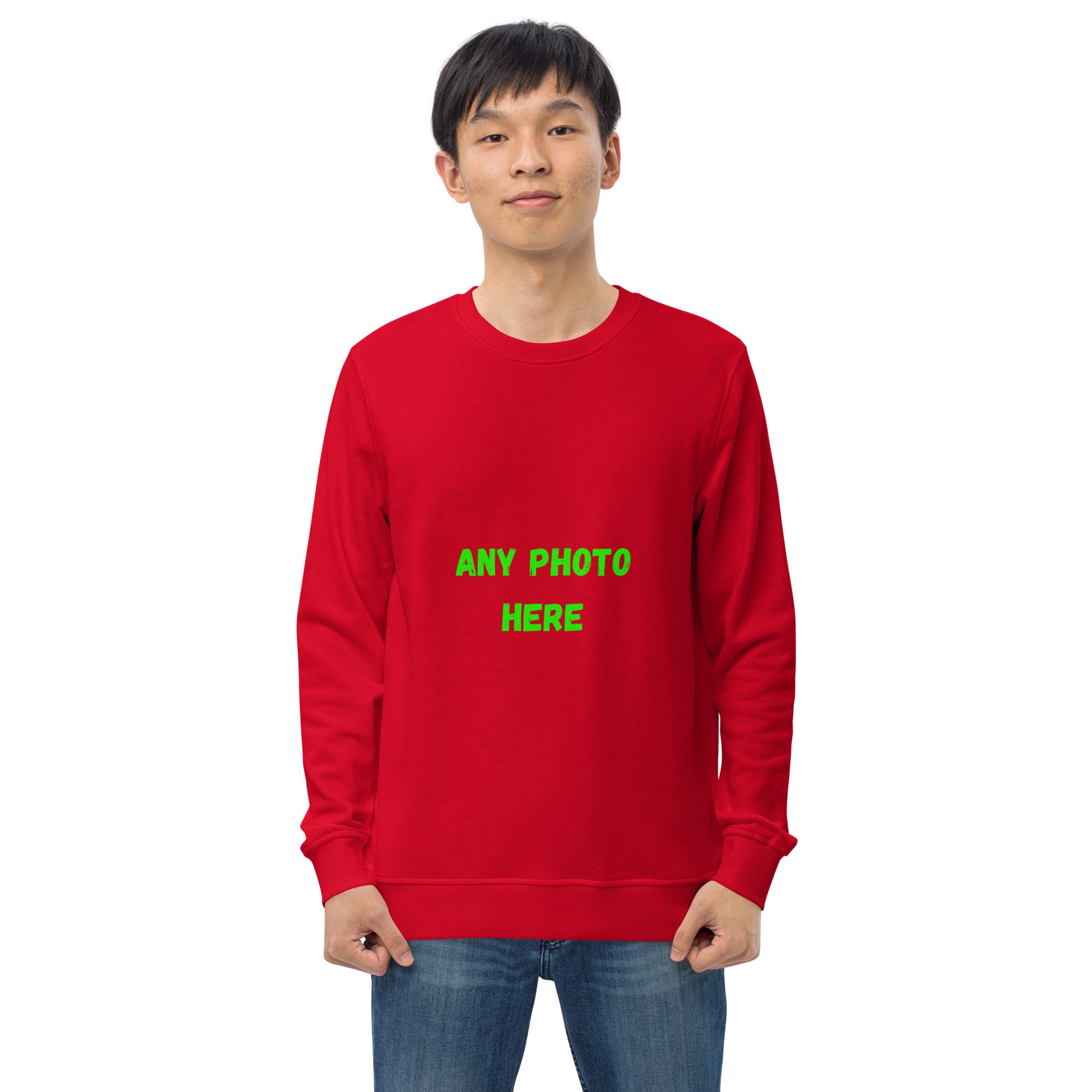 VOCE LINDX Organic Cotton Sweatshirt – Mid‑Weight Relaxed Fit, Crew Neck, Sustainable &amp; Inclusive