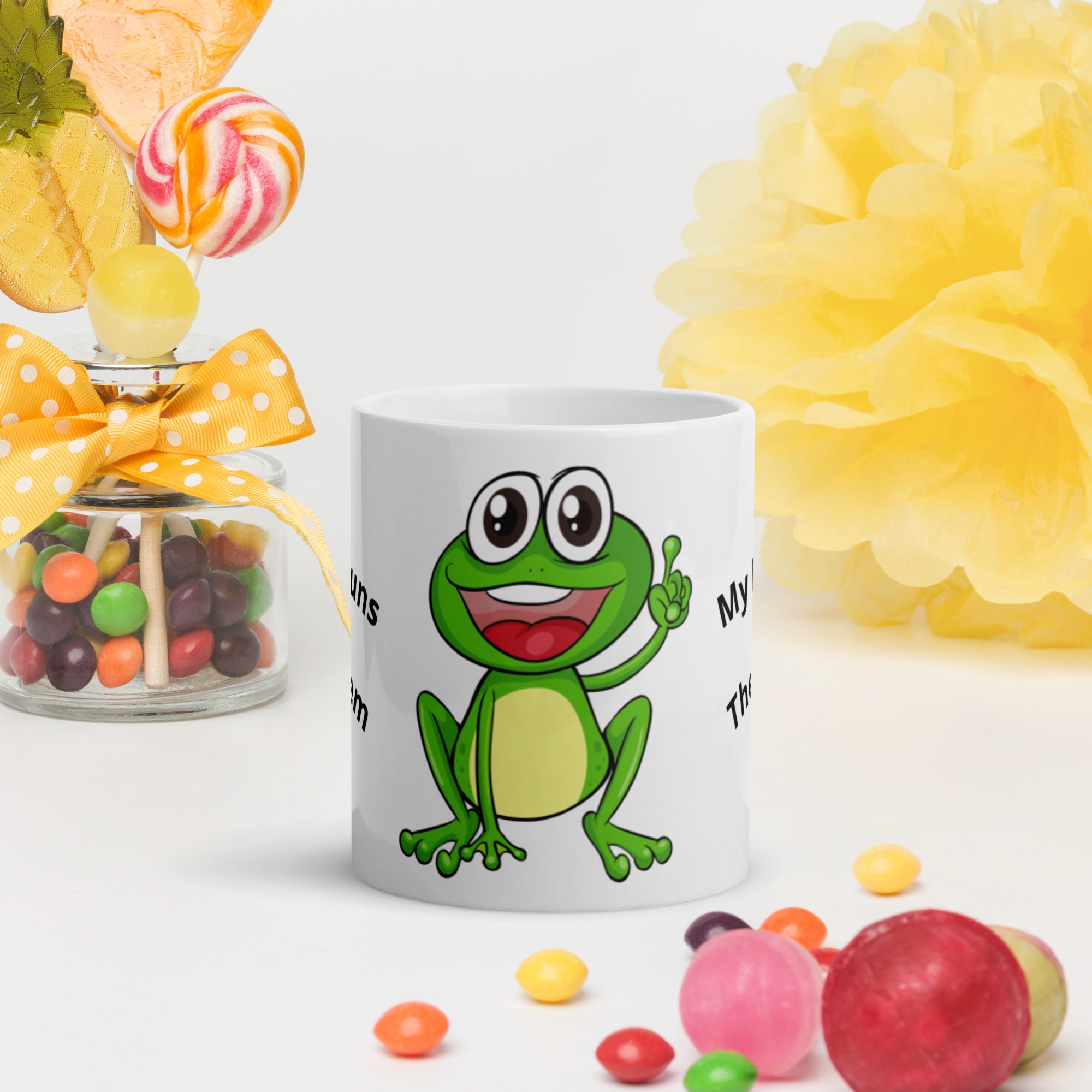 White Glossy Mug – My Pronoun Is They Them | Inclusive Gender-Neutral Mug